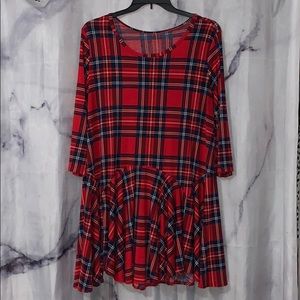 Plaid Tunic
